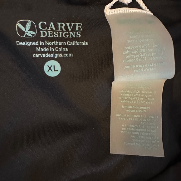 Carve Designs Womens Hoku Swim Skirt Black Cinched XL Swim Bottom  NWT - Picture 4 of 7